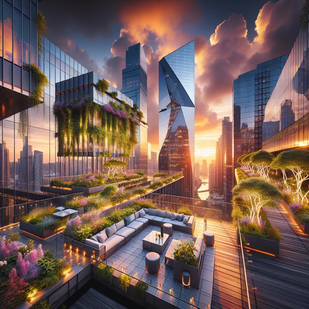 Symphony of Concrete and Greens