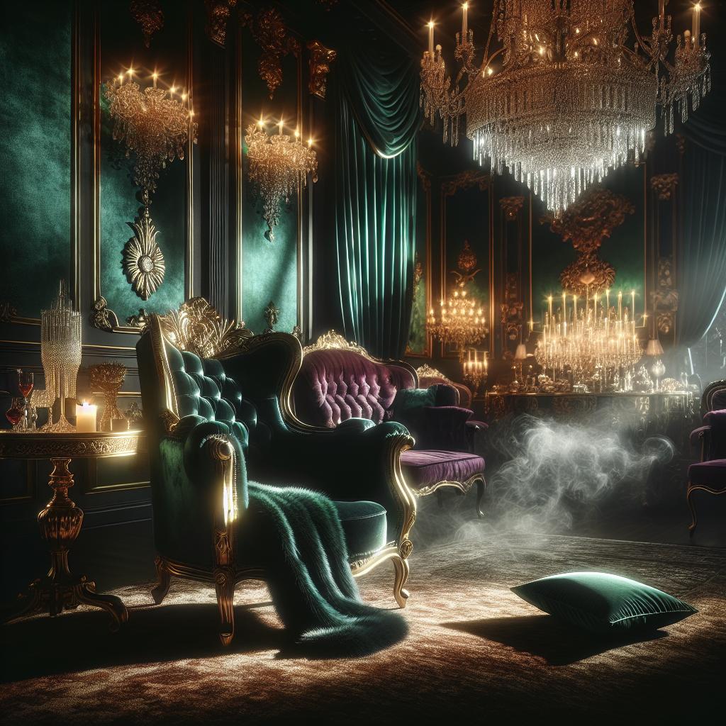 Velvet Enchantment: A Dreamscape in Shadows