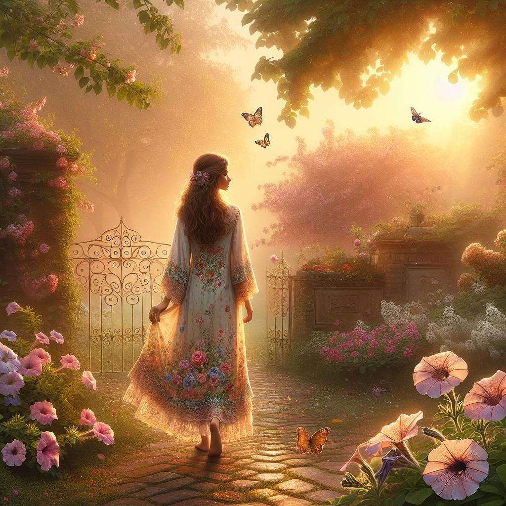Whispers of Dawn in Pastel Gardens